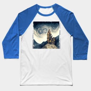 Starry Night Above The Shrieking Shack Baseball T-Shirt